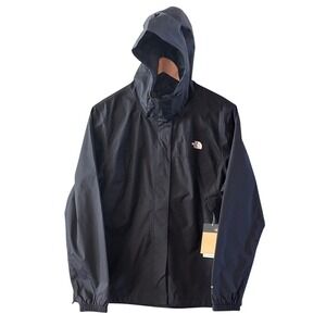 The North Face Women's Large Black Antora Jacket Travel Waterproof Rain NEW